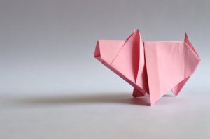 Pink Paper Origami